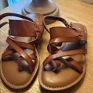 Crown Vintage Tan Leather Sandals
